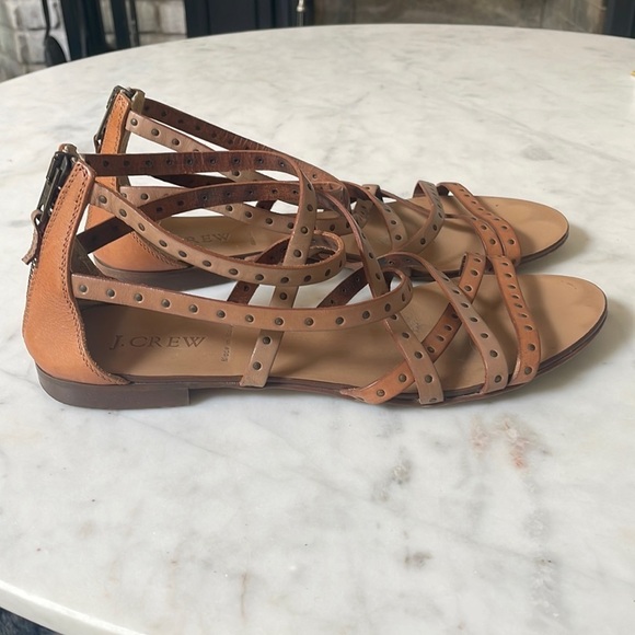 J Crew Leather Gladiator Sandals - Picture 5 of 13